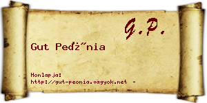 Gut Peónia névjegykártya